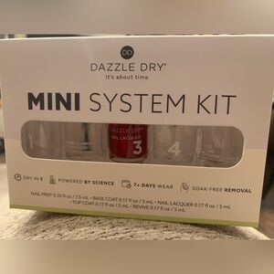 Dazzle Dry Mini System Kit with High Velocity Red Polish